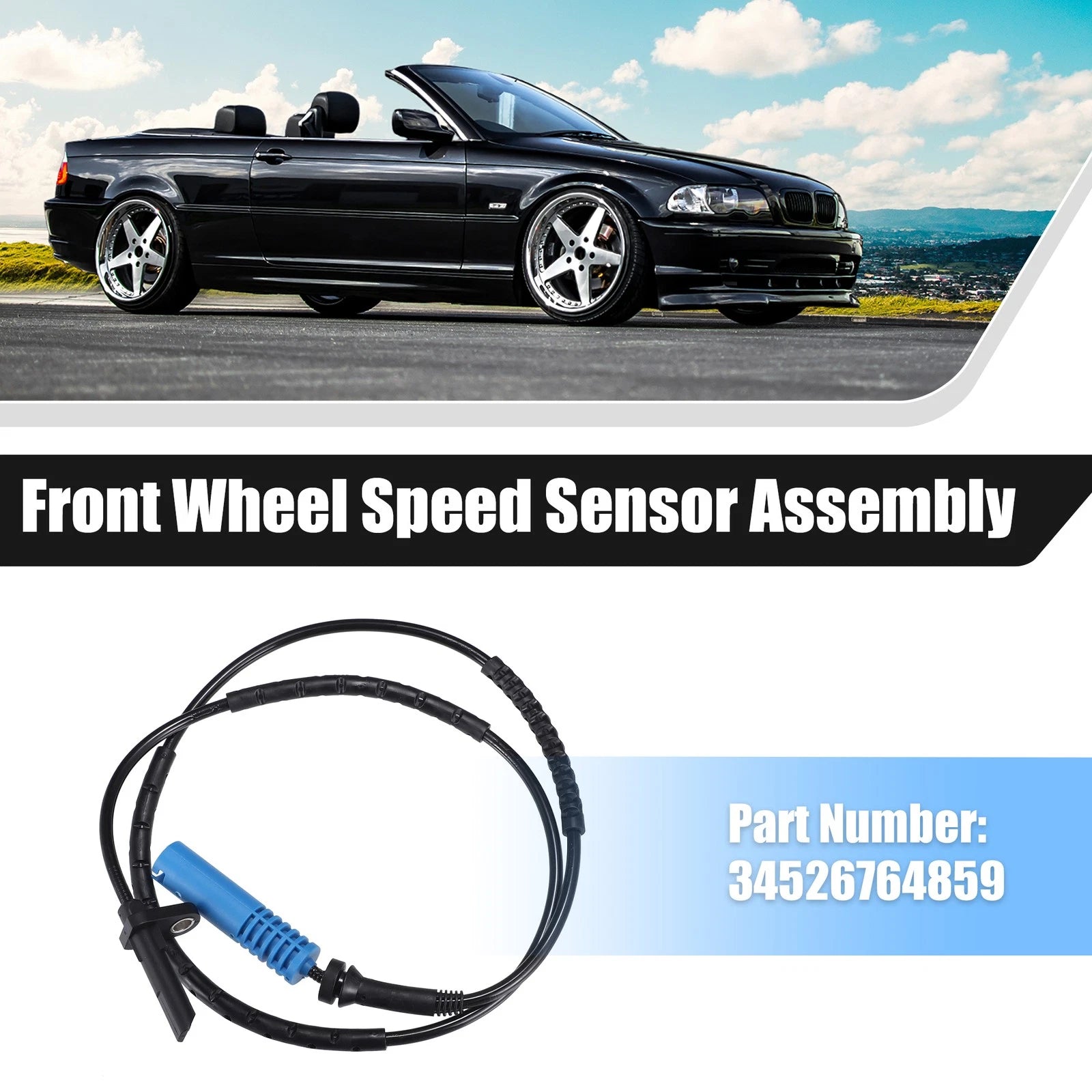 Rear Left Right ABS Wheel Speed Sensor Replacement for BMW 328i (2007–2013)
