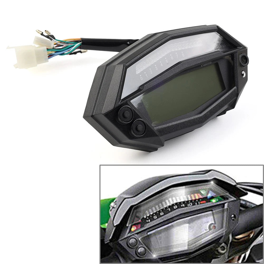 Digital Tachometer Speedometer Gear Indicator Odometer for Kawasaki