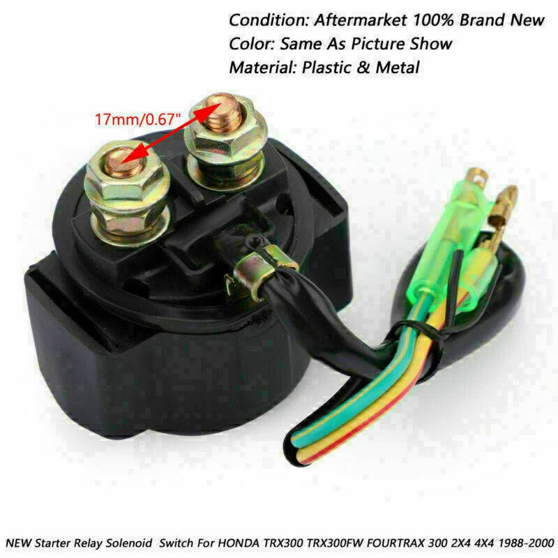 Starter Relay Solenoid for Yamaha Grizzly 600 YFM600 (1998–2001) T9