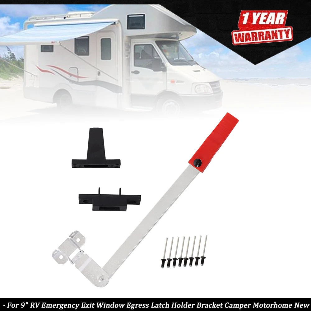 Egress Latch Holder Bracket for RV Emergency Exit Window (9")