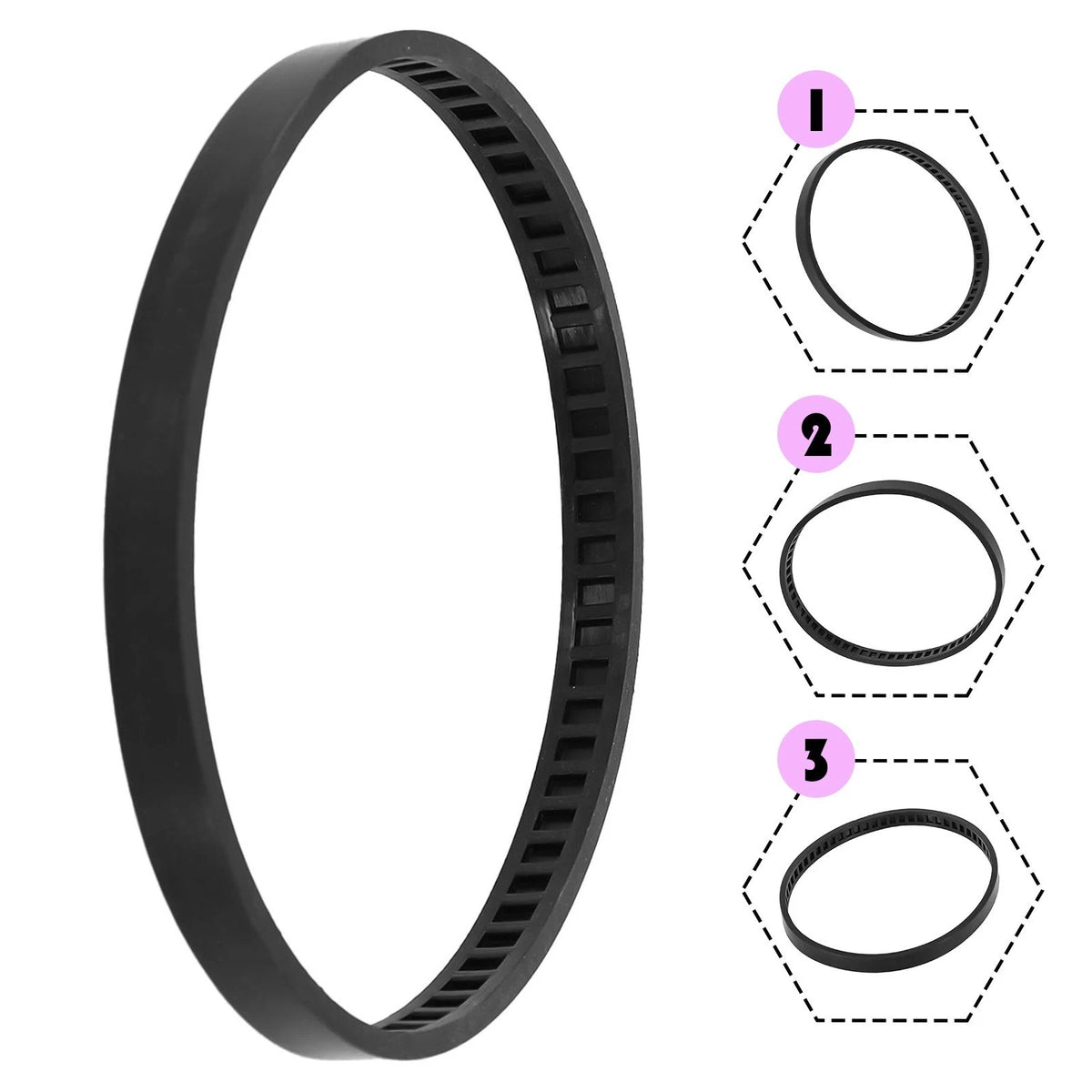 Set of 2 Replacement Band Saw Tires for DCS374 DWM120 DW328K