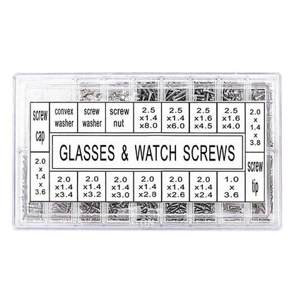Complete Screw Set for Glass Repairs (1000 Pcs)