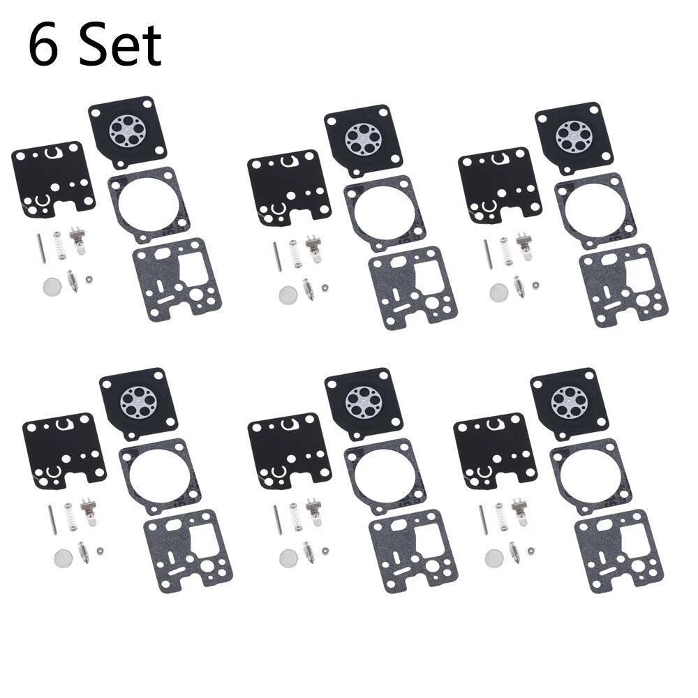 Set of 6 Carburetor Repair Kits for ECHO ES230 ES231 PB230 PB231 ZAMA RB-107