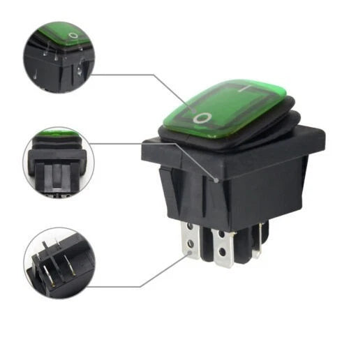 Rocker Switch for Boat (Illuminated On-Off)
