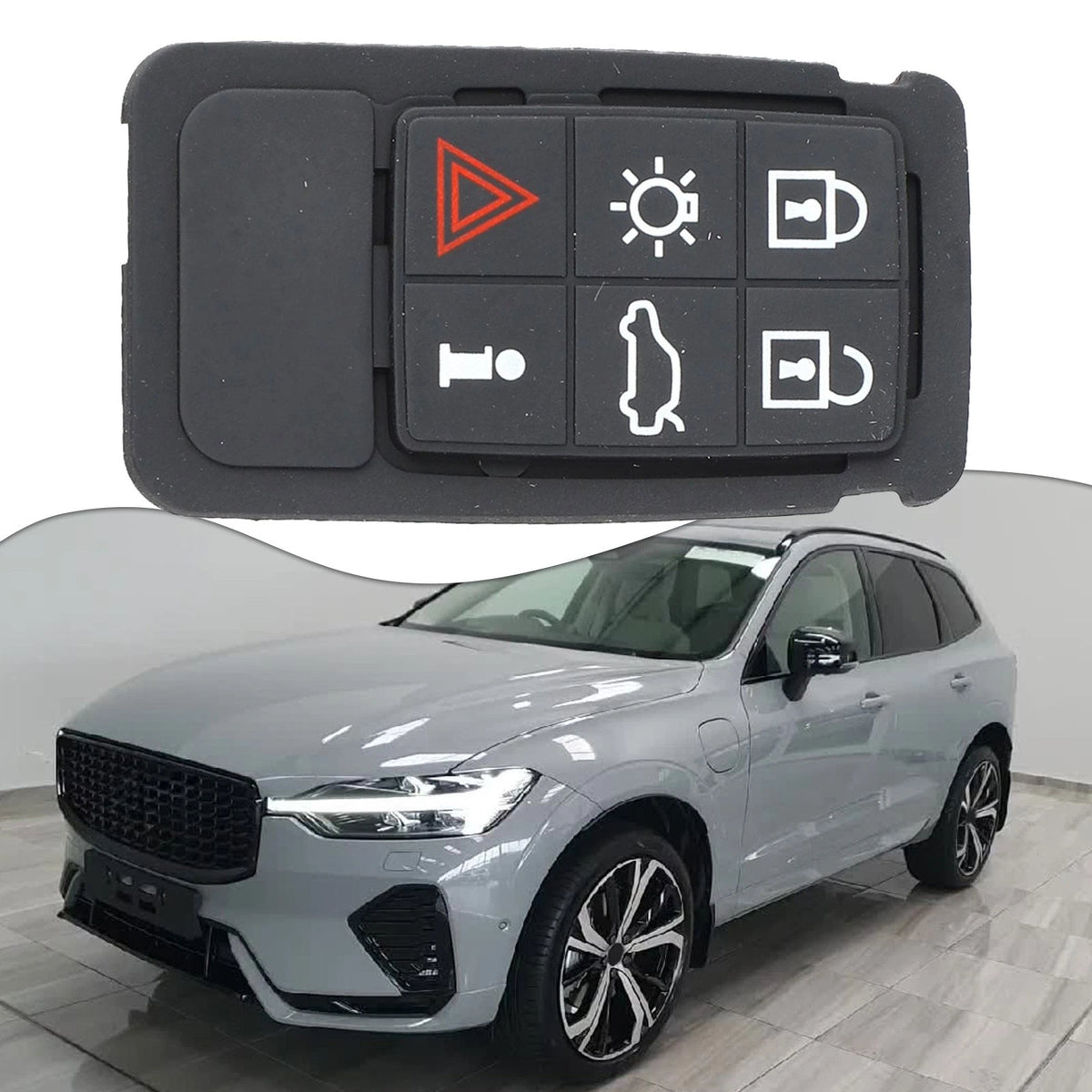 For Volvo for xc60 XC70 for v70 for s60 S80 Rubber Remote Key Pad 6 Button