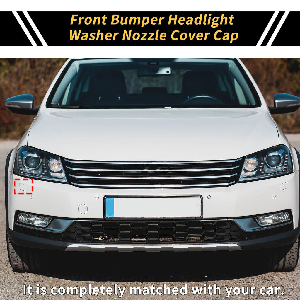 Right Bumper Headlight Washer Nozzle Cover Cap for VW Passat (2010–2015)