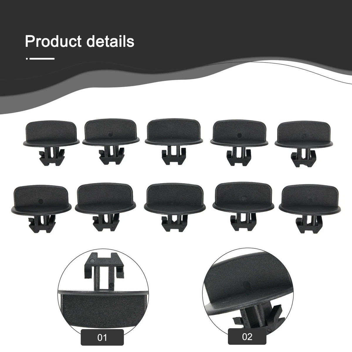 10 Pcs Clip Set for (2008)
