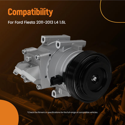 A/C Compressor with Clutch for Ford Fiesta (2011–2013) CO 11340C
