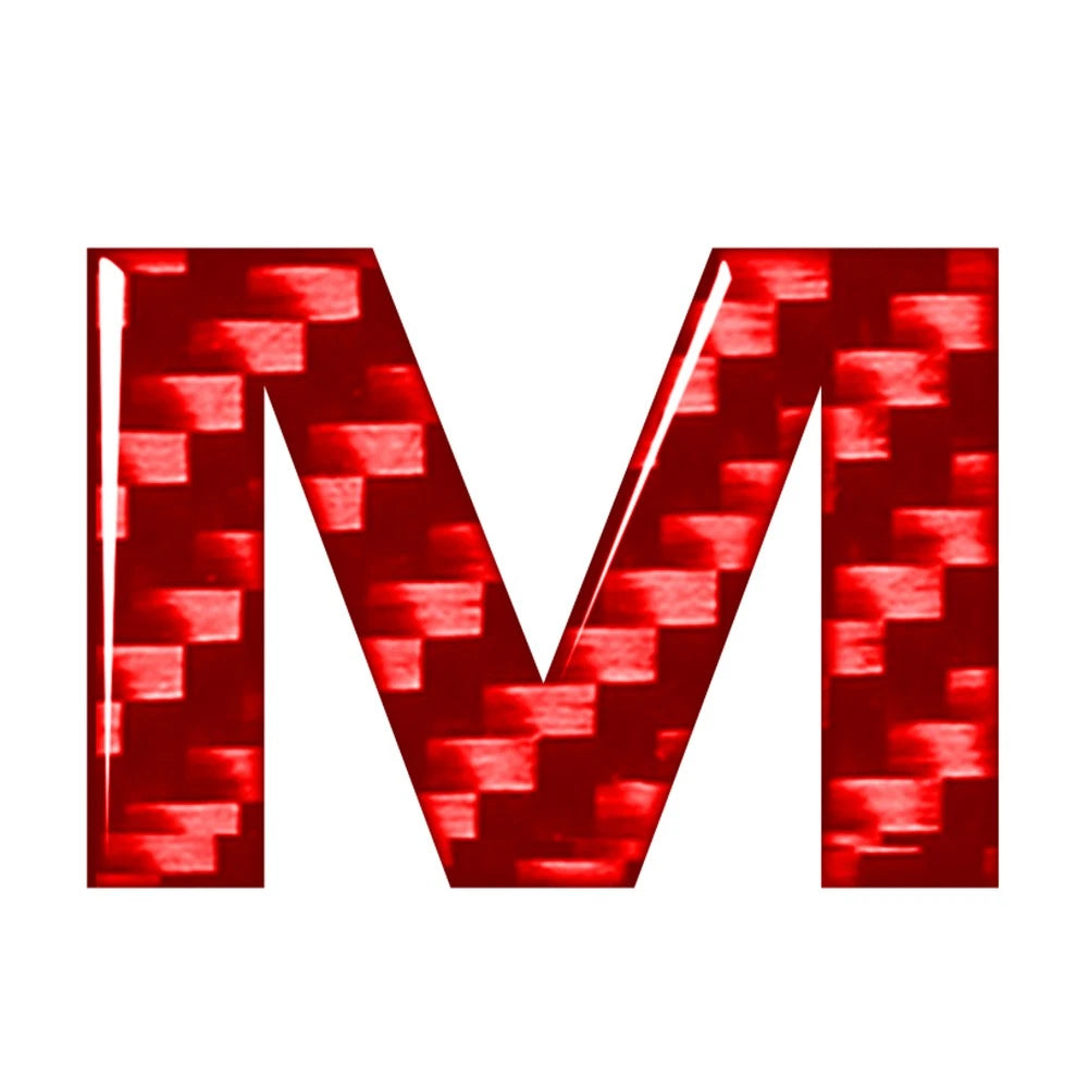 M Window Door Wall Car Badge Emblem Alphabet Letter Decals Stickers for