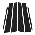Door Pillar Window Trim Set for Lexus GS 2006–2011 Black (6 Pieces)