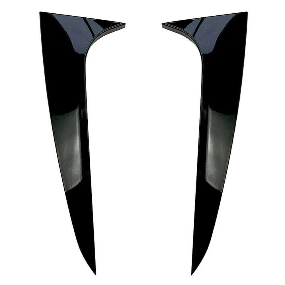 Glossy Black Rear Window Spoiler Side Wing Cover for BMW X4 G02 (2019–2020)