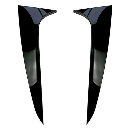 Glossy Black Rear Window Spoiler Side Wing Cover for BMW X4 G02 (2019–2020)