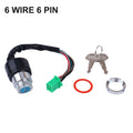 Ignition Switch Set for Motorcycle (6 Wire)