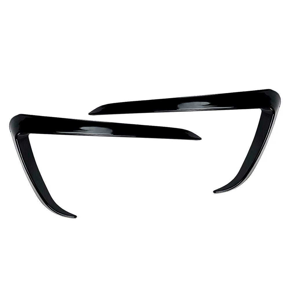 Front Fog Light Eyebrow Cover Trim for Tesla Model Y (2020–2023) Black