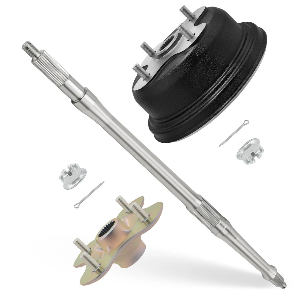 Rear Axle Shaft & Brake Drum for Yamaha Big Bear 350 YFM350FW (1997–1999)