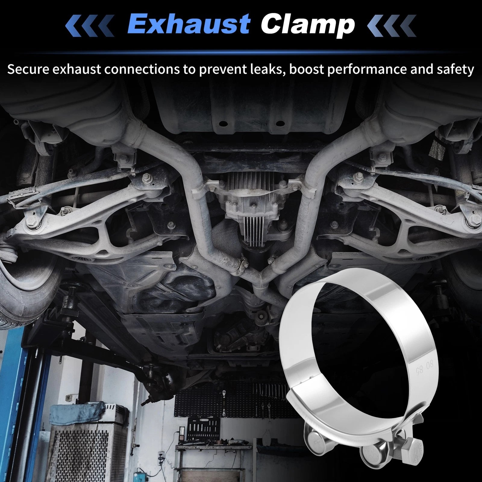 2X Exhaust Clamp for Universal Applications (3.15")