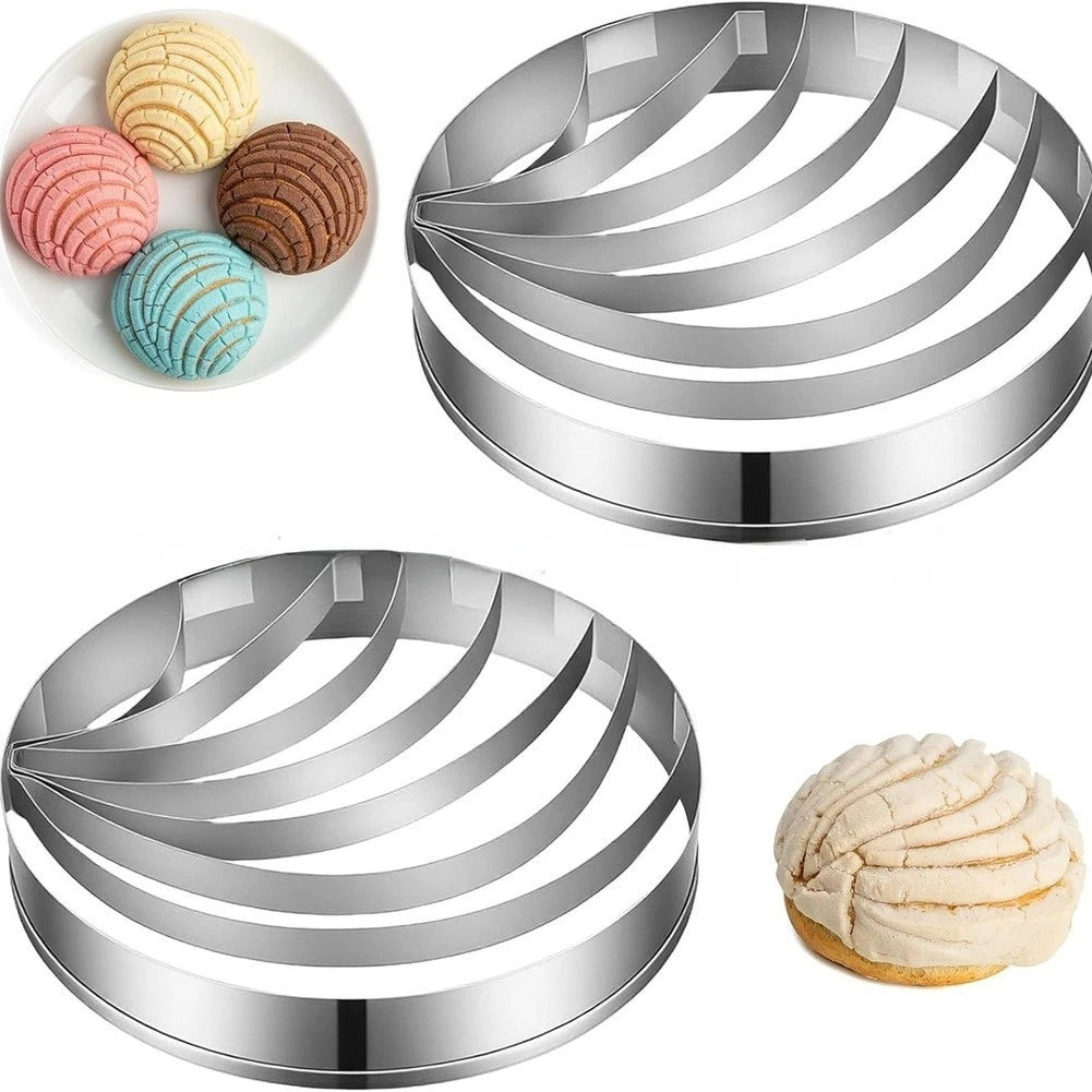 2X Stainless Steel Bread Cutter Shell Shape for Mexican Cookie MOLD