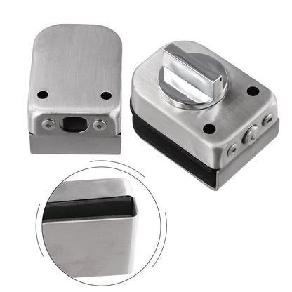 Stainless Steel Glass Door Lock for Sliding Doors (8-12mm Thick)