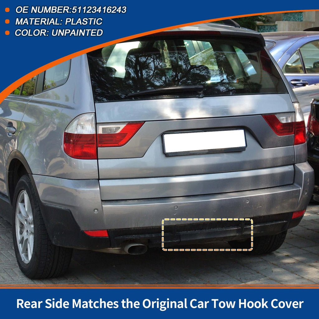 Rear Tow Hook Cover Replacement for BMW X3 E83 (2006–2010)