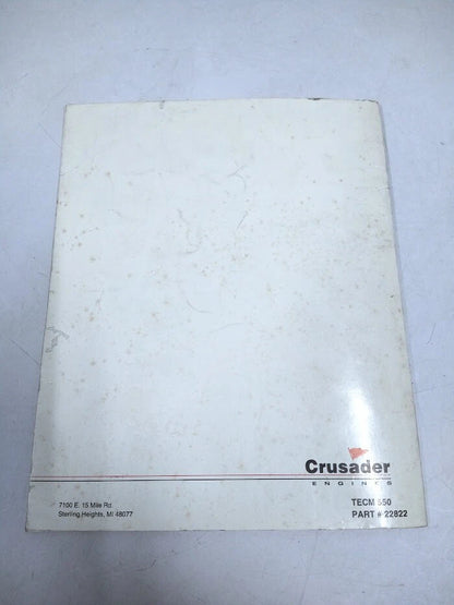 Crusader Engines Manual for Crusader Marine Gas Engines (22822)