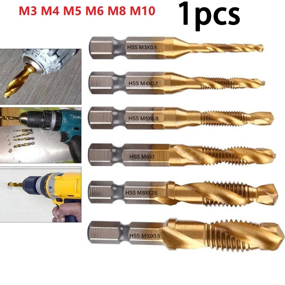Tap Drill Bit Accessories Hex Shank for Machine Tools (1pc)