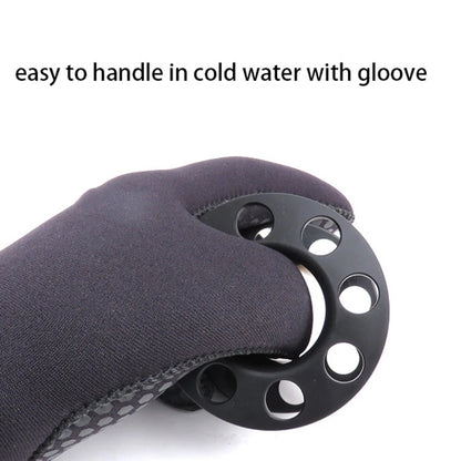 Scuba Diving Finger Spool Reel with Folding Mechanism for Convenient Storage