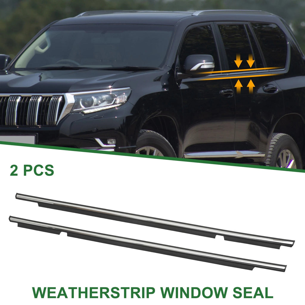 2Pcs Rear Left Right Window Weatherstrip Seal Replacement for Lexus GX470 (2003–2009)