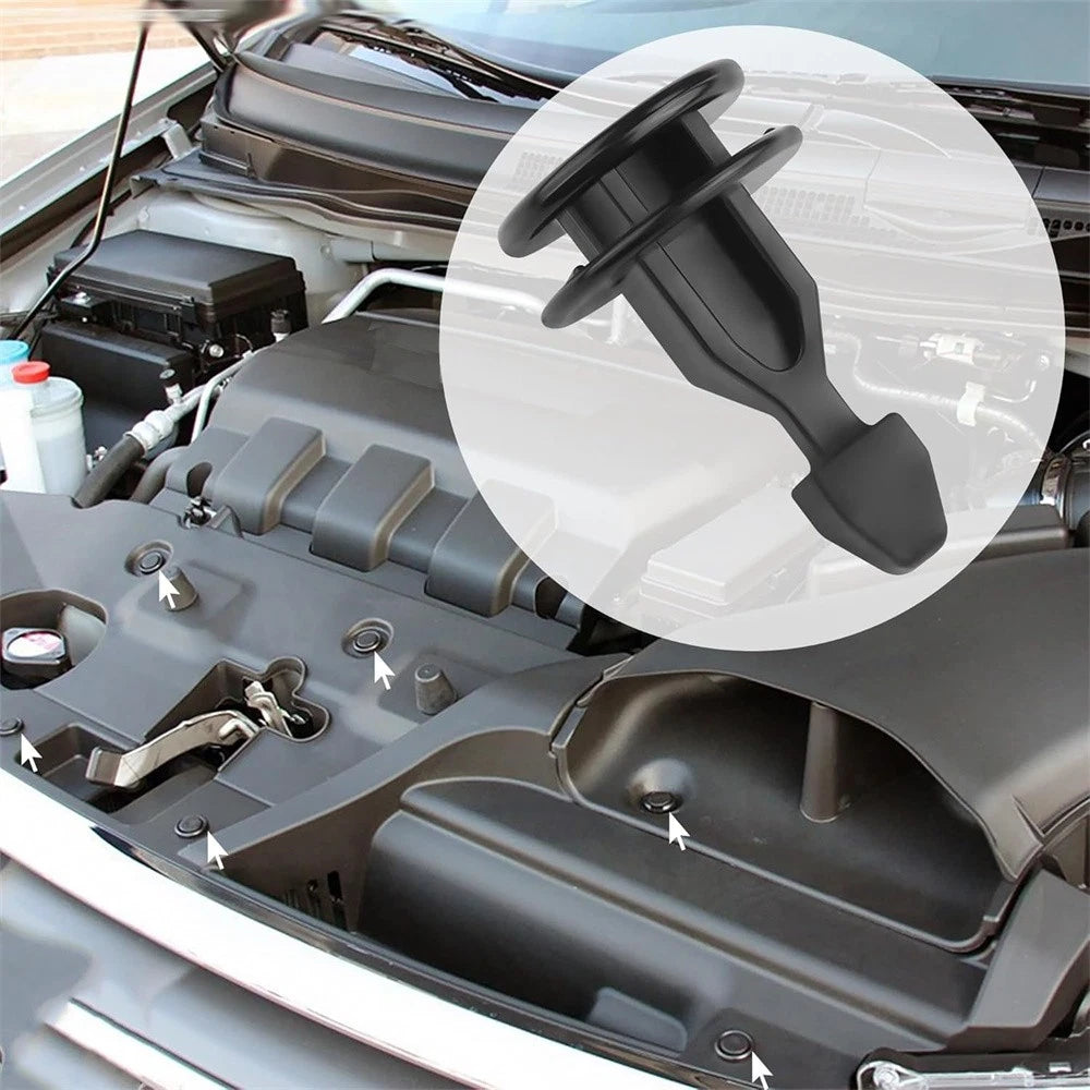 20pcs Engine Bulkhead Cover Striker Retainer Plastic Rivet Clip For Honda Acura