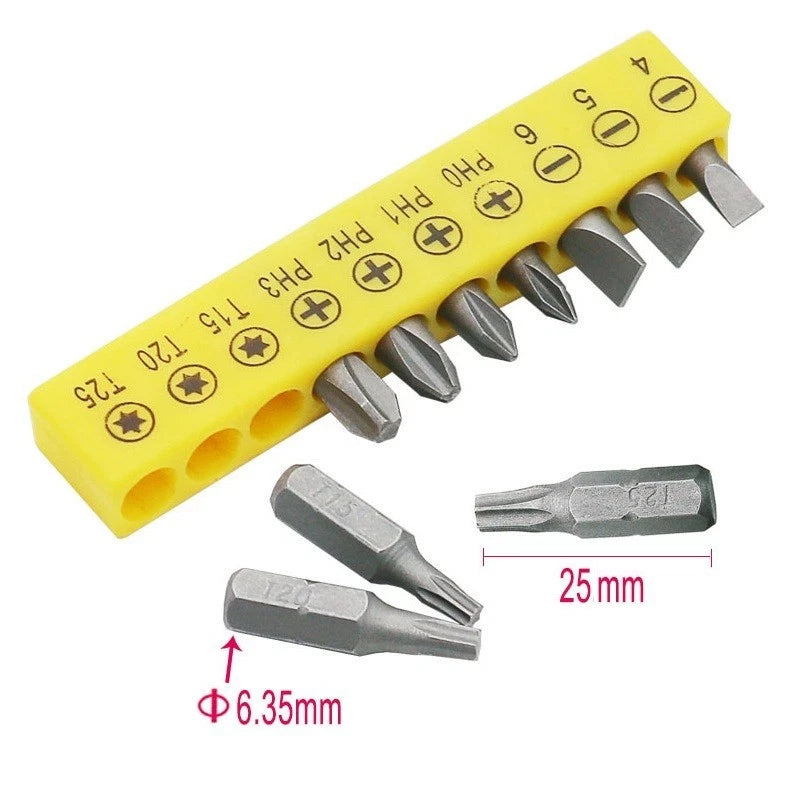 Set of 11 Ratchet Wrenches with Offset Handle