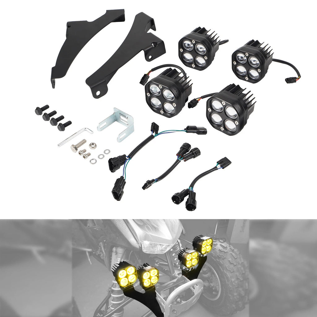 4PCS LED Fog Lights for Honda TRX450ER (2006–2014)