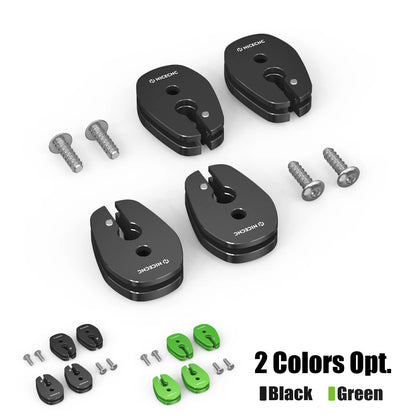 CNC Slotted Blinker Stalk Elimination Adapter Plates for Kawasaki KLR 650 (2008–2018)