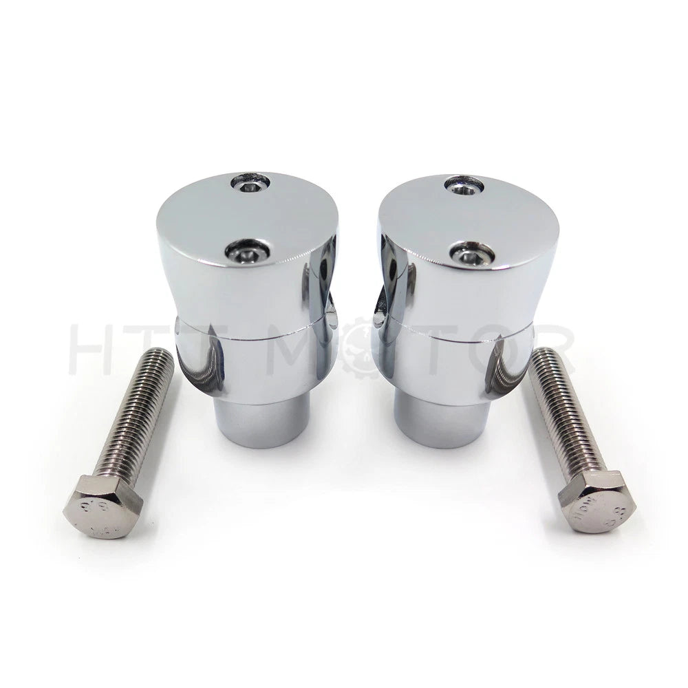 Chrome 25mm Handlebar Riser Clamp for Harley Cruiser