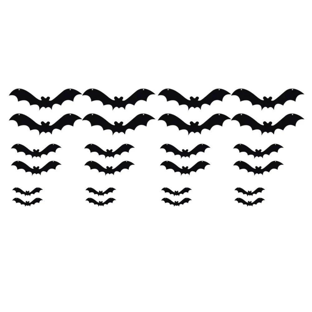 Halloween Night Glow Bat Decorations - Easy to Hang Design