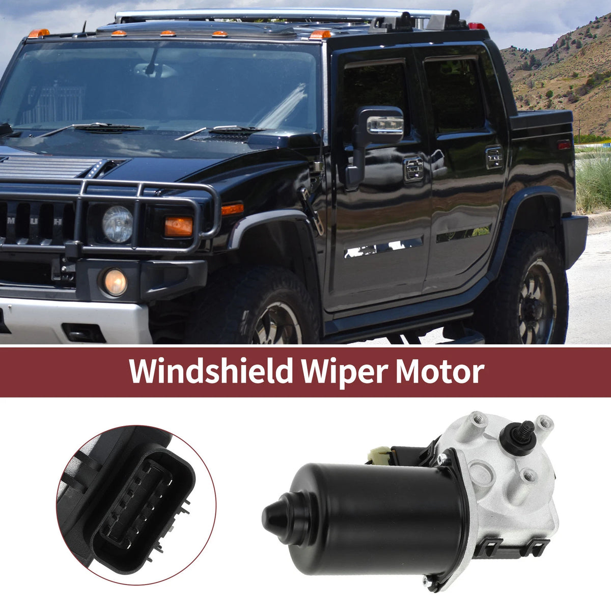 Front Windshield Wiper Motor for Hummer H2 (2003–2007) No. 19150497/88 944398