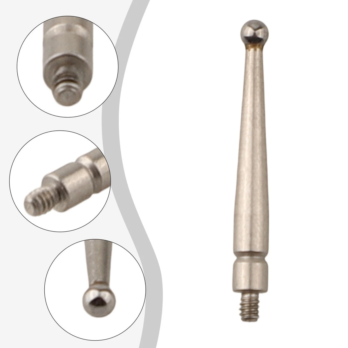 Stainless and Tungsten Composite Dial Test Indicator Probe M1 6x0 35