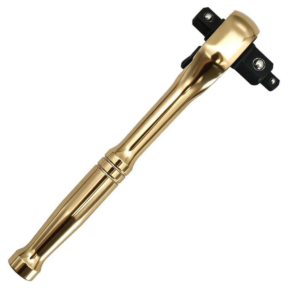 3-in-1 Ratchet Socket Wrench for 1/4, 3/8, 1/2 Drive Options
