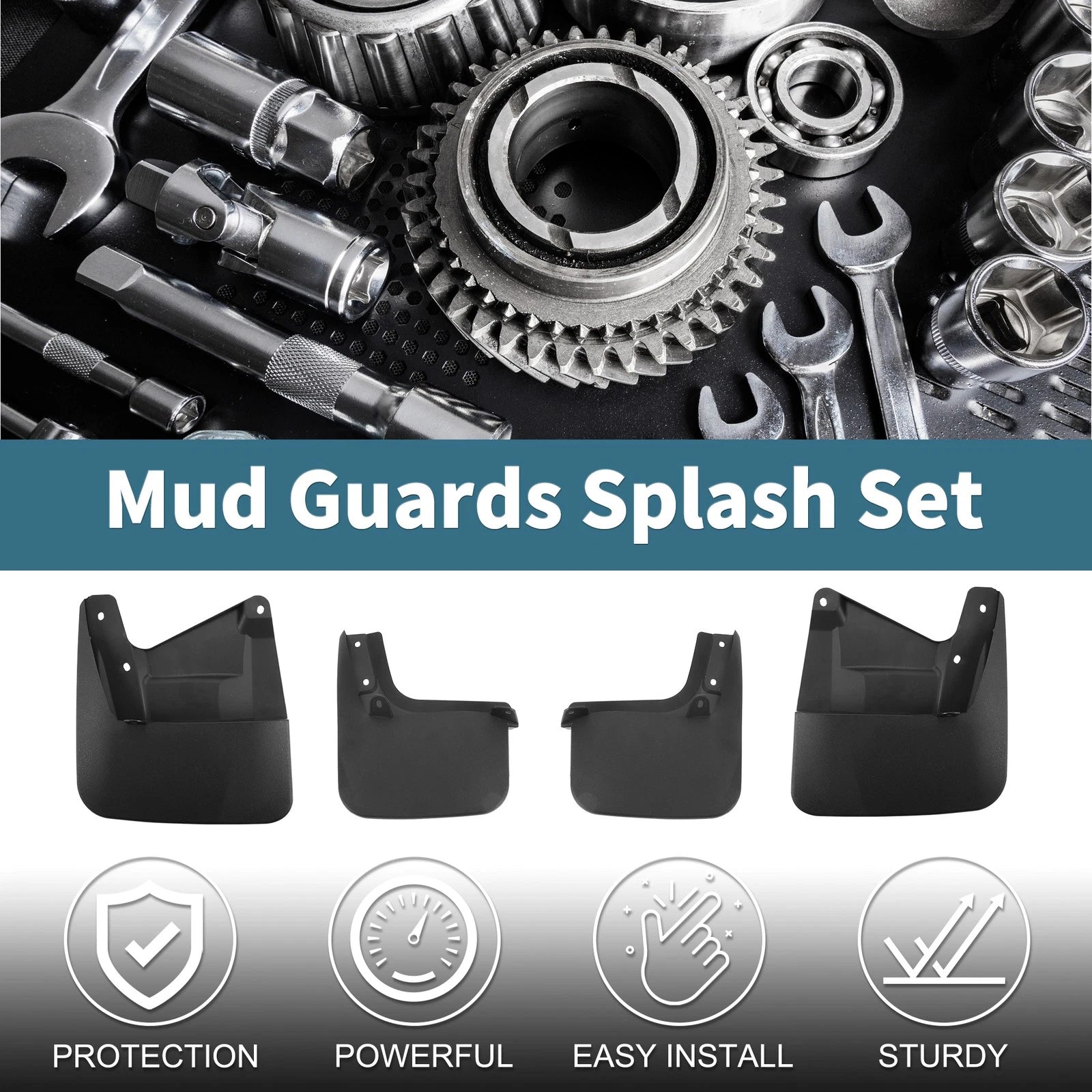 Mud Flaps Splash Guards 1Set Replacement for Toyota Sequoia (2023–2024)