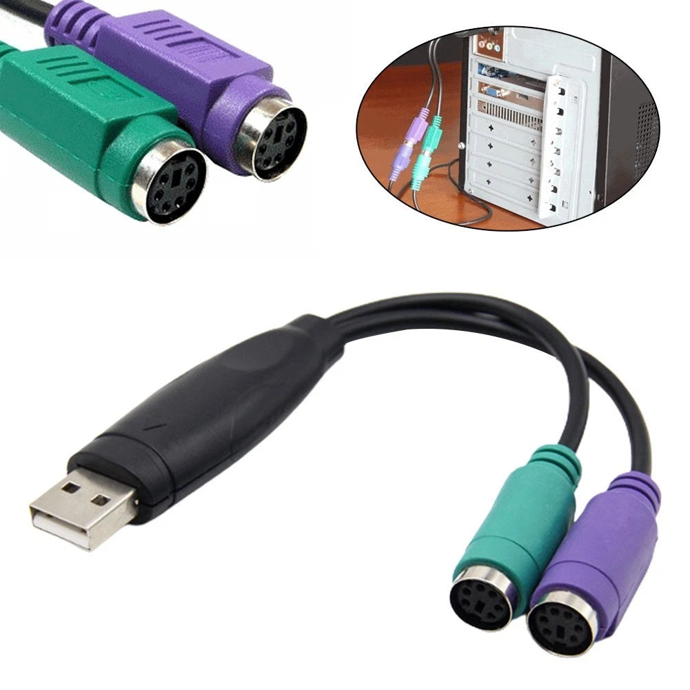 USB to PS/2 Adapter for Workshop (1Pc)