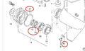 Lower Gearcase Seal Kit for Suzuki 5HP 6HP 8HP (09282-14002 09289-14002 09280-48003)