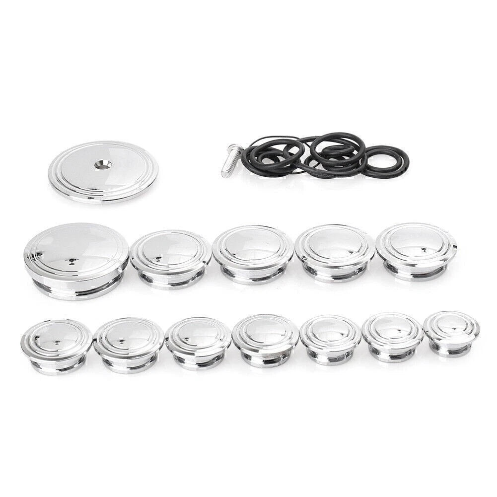 13pcs Aluminum Frame Hole Caps for BMW R Nine T (2014–2016)