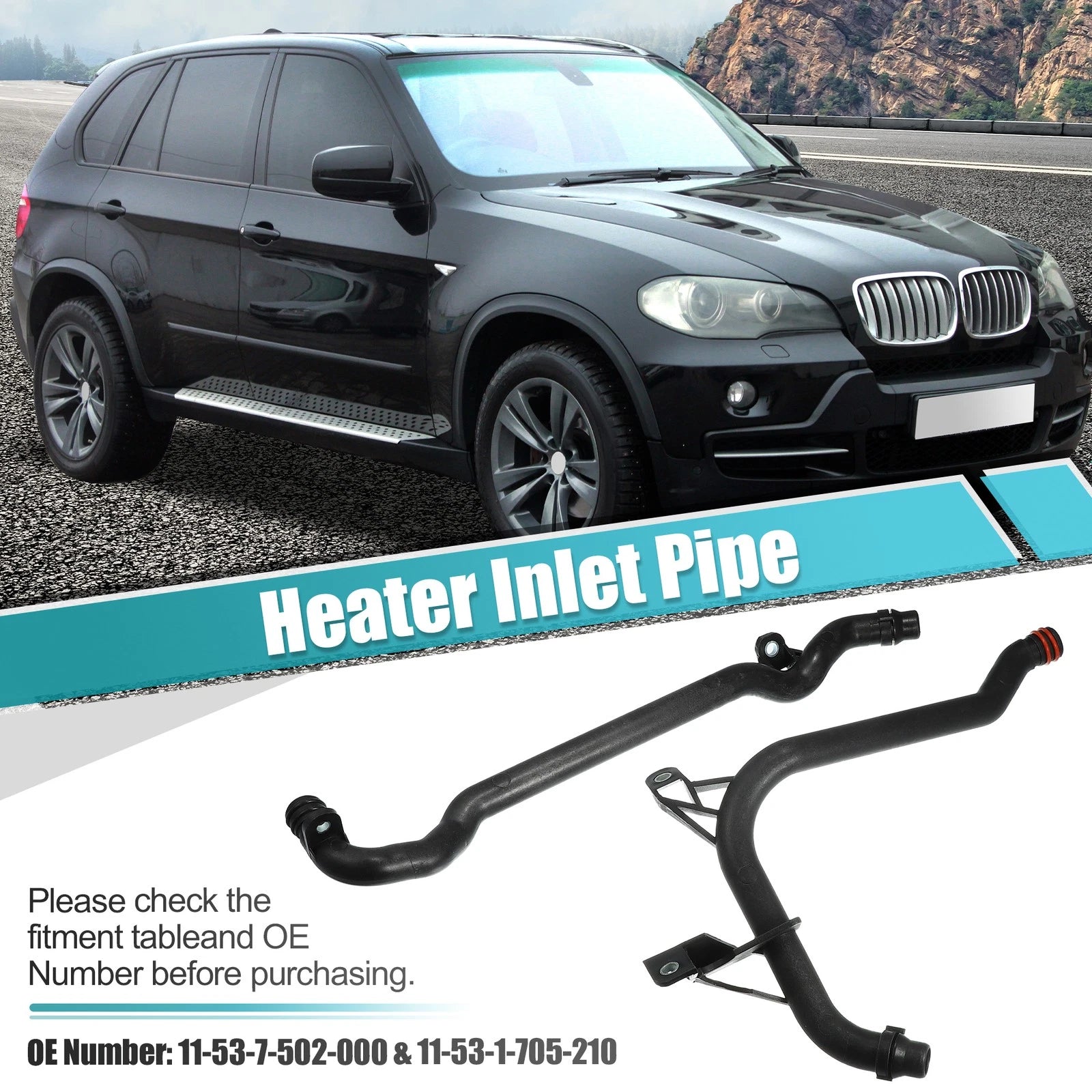 Engine Heater Inlet Coolant Pipe Replacement for BMW E46 E39 (1999–2006)