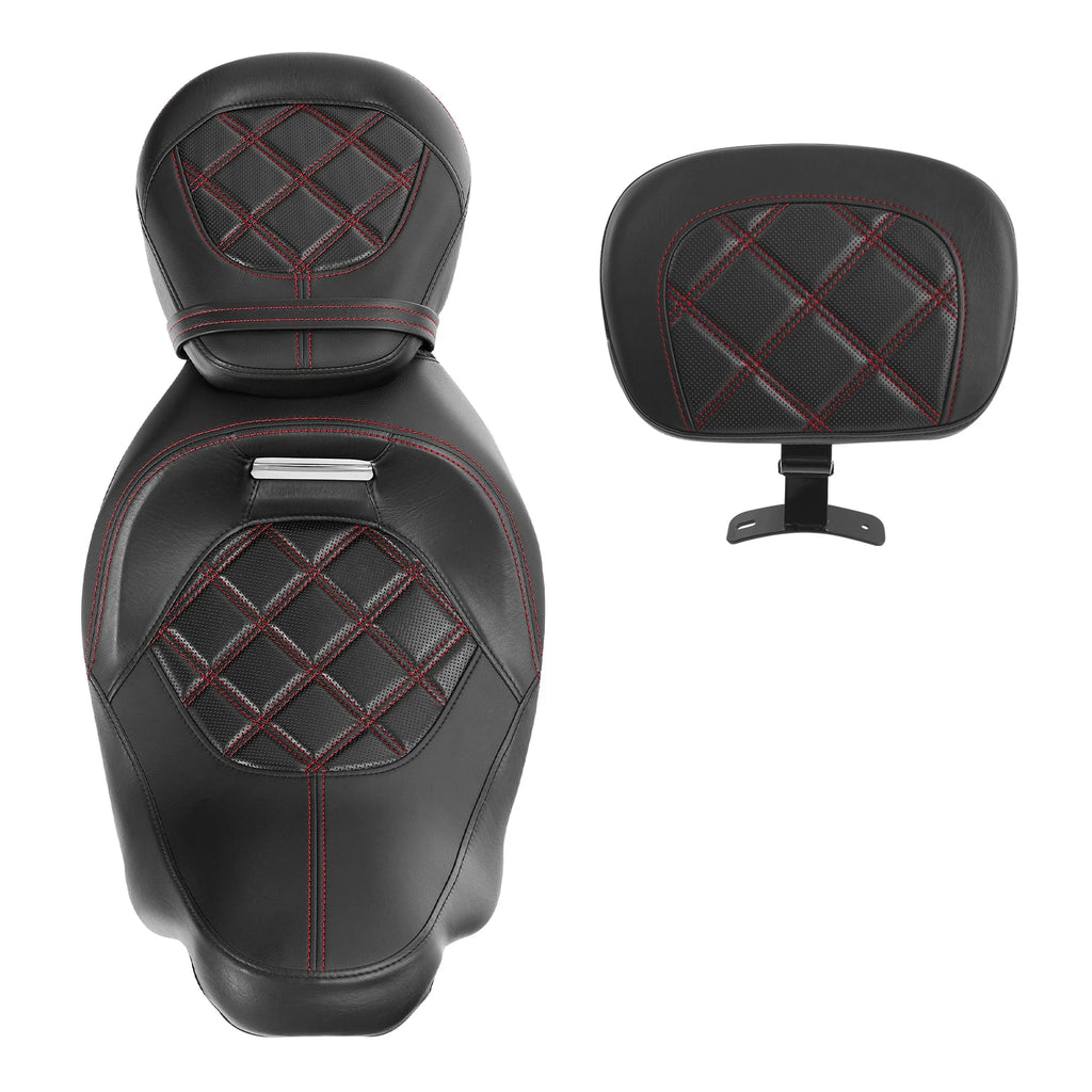 Driver Passenger Seat Backrest for Harley Road King (2009–2023)