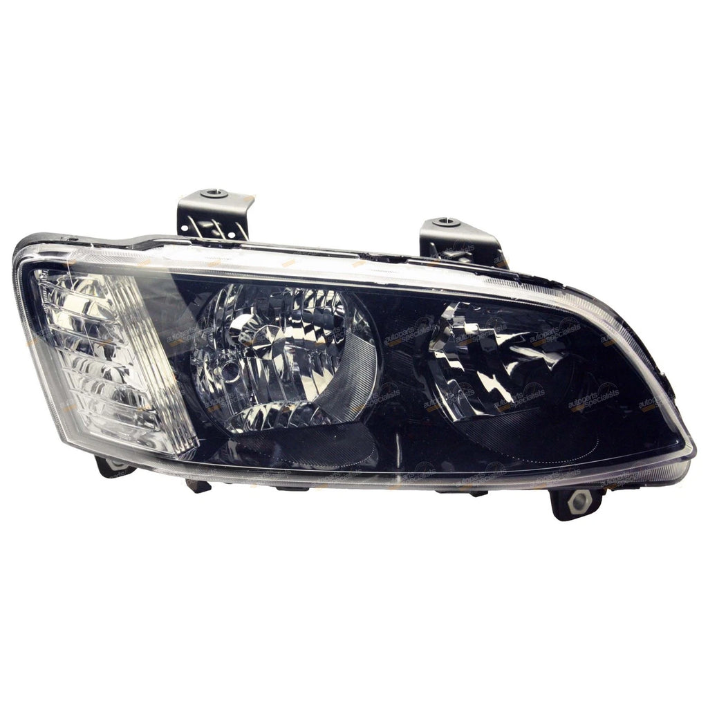 Black Headlights Pair LH+RH for Holden Commodore VE Series 2 (2010–2013)