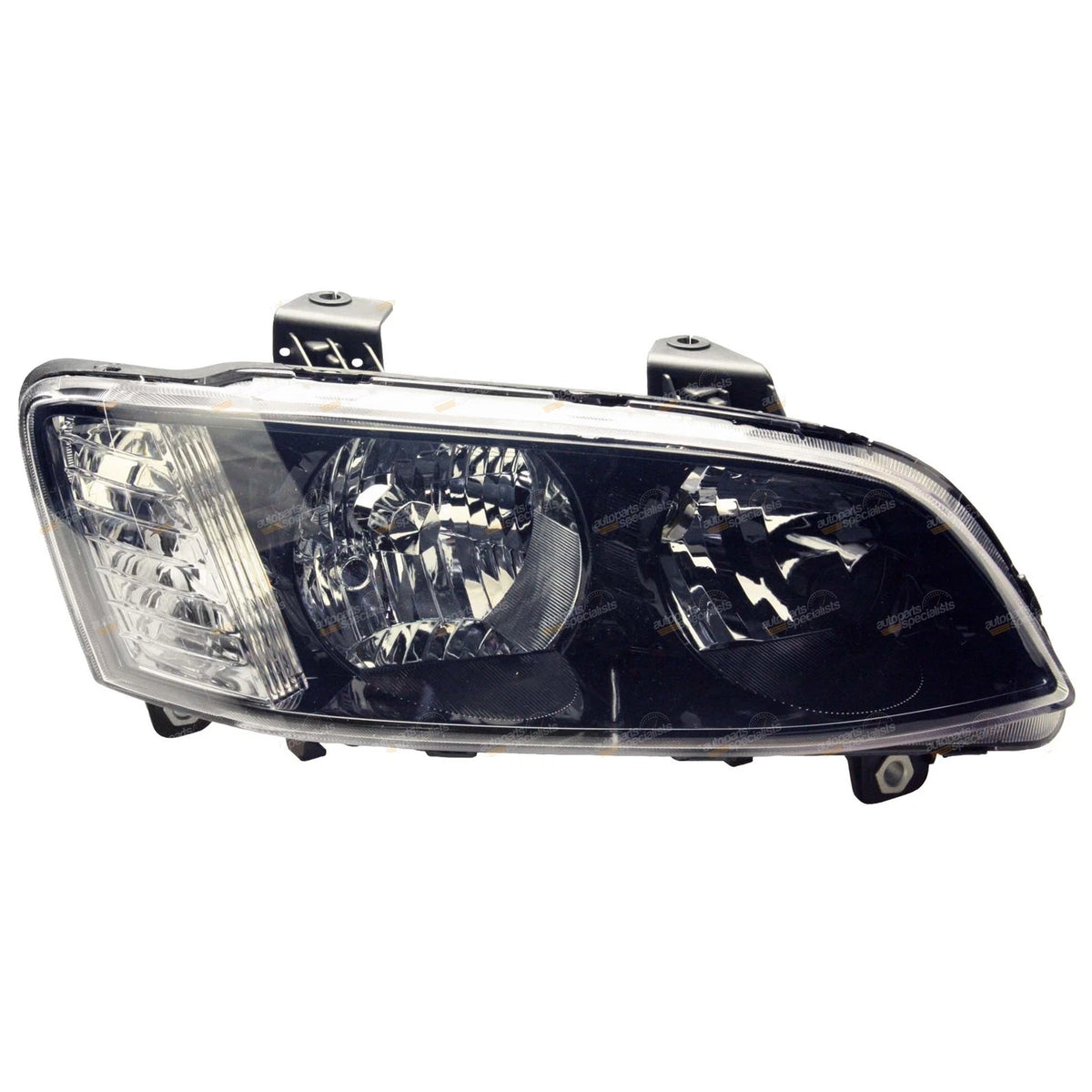 Black Headlights Pair LH+RH for Holden Commodore VE Series 2 (2010–2013)