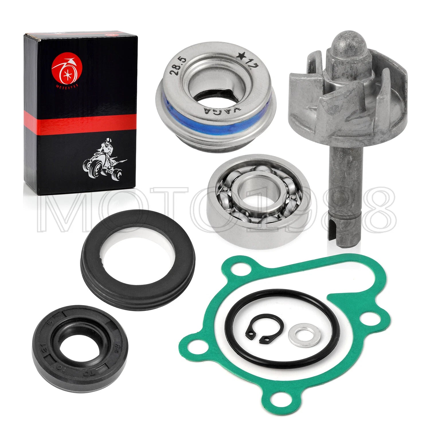 Water Pump Seal Impeller Repair Kit for Yamaha Grizzly Kodiak Rhino (400-450)