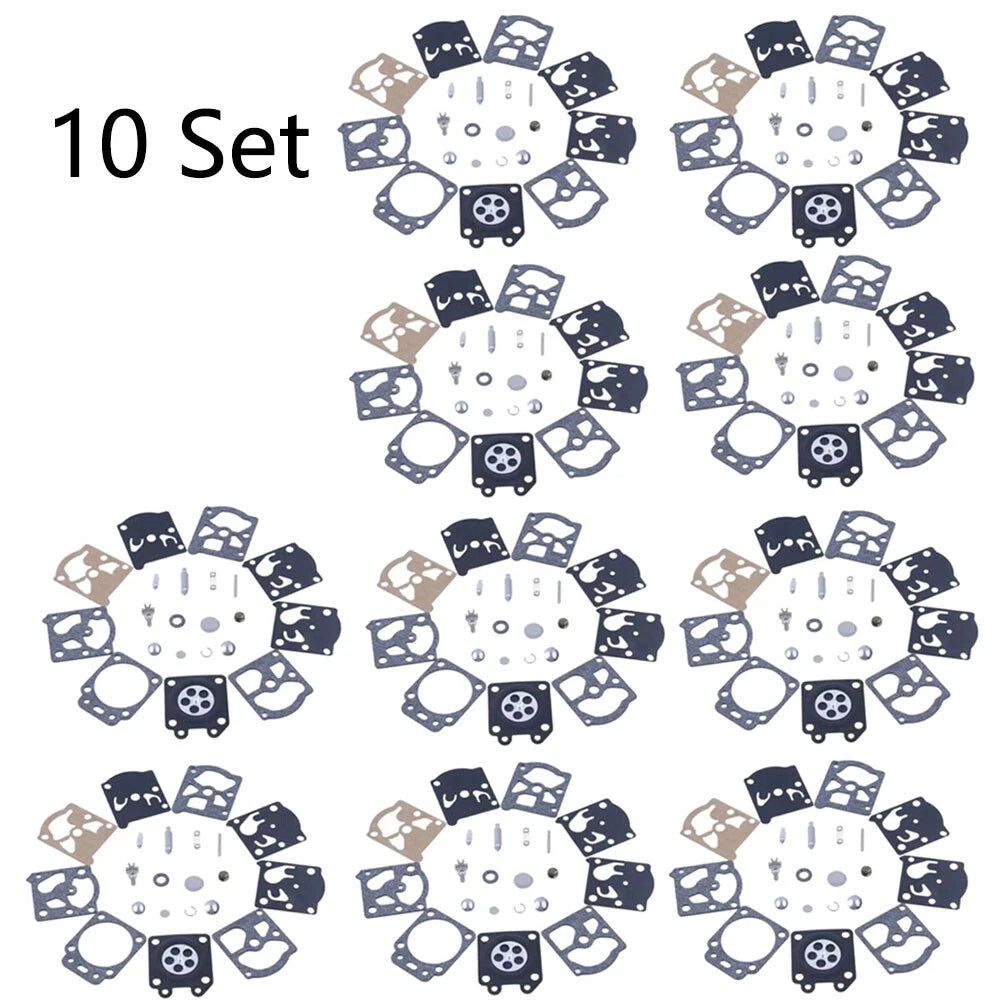 10 Set Carburetor Rebuild Kit Replace For Walbro K24-WAT WT866 WT924 WT773 WT775