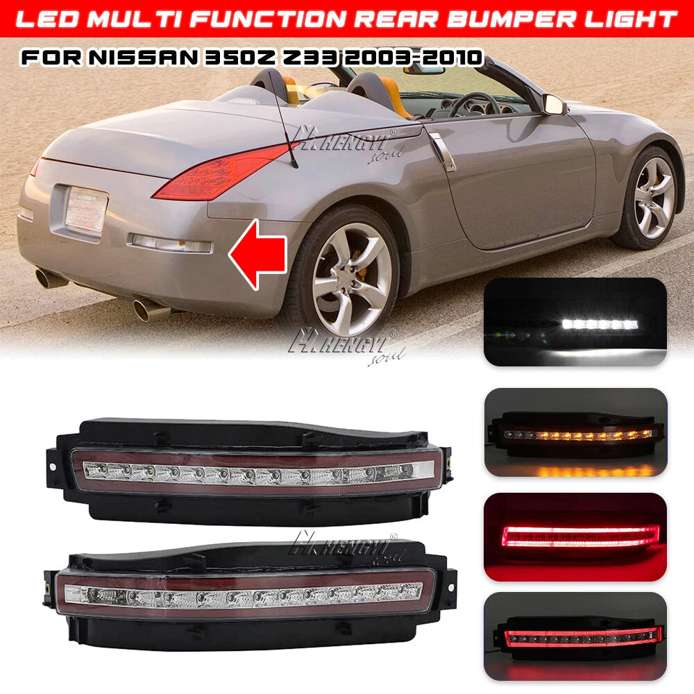 Sequential LED Rear Fog Brake Reverse Signal Lamp for Nissan 350Z Z33 (2003–2009)