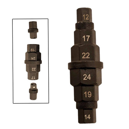 6-in-1 Hex Key Tool for Motorcycle Axle Maintenance
