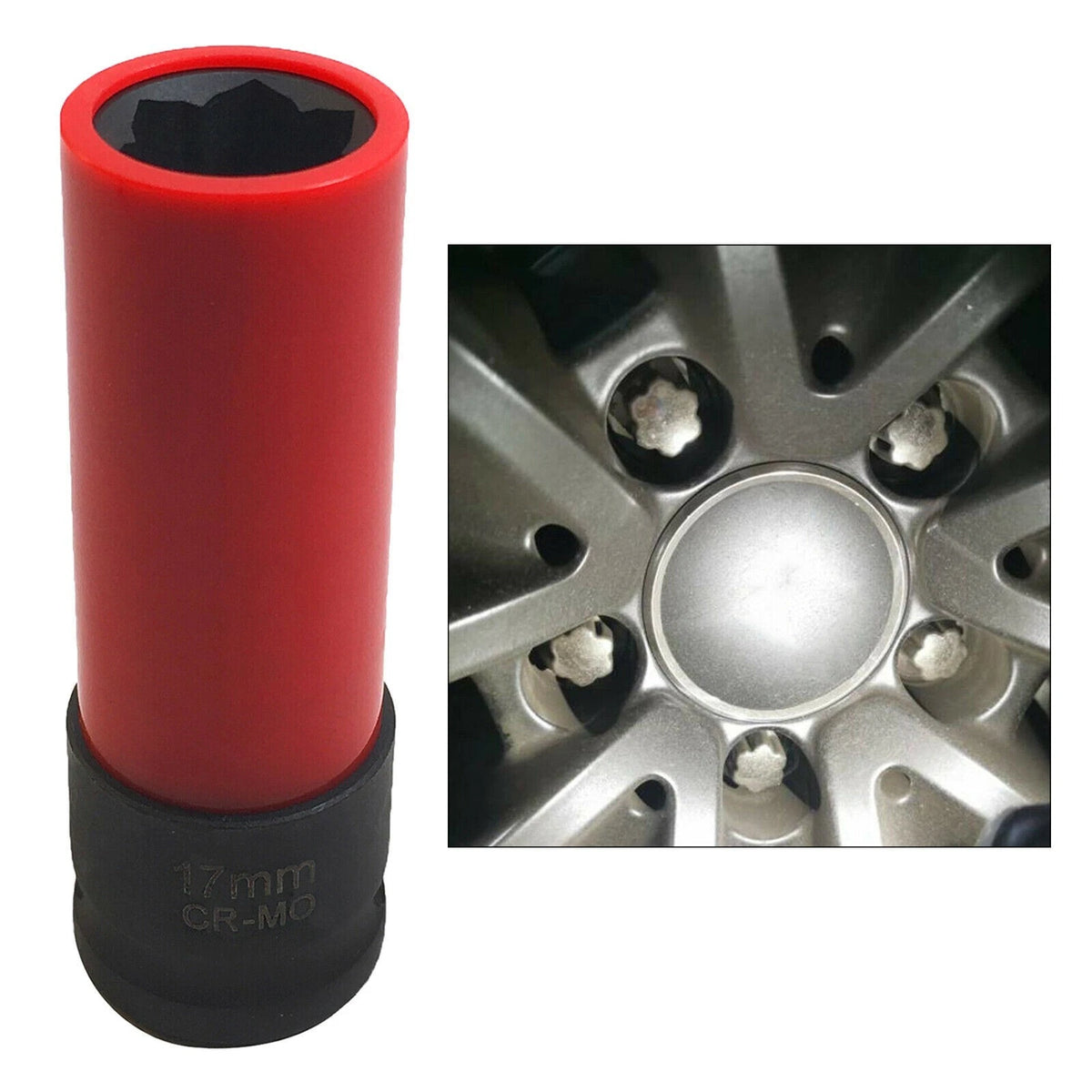 17mm Wheel Lock Nut Removal Socket Wrench for Mercedes-Benz S-Class W221