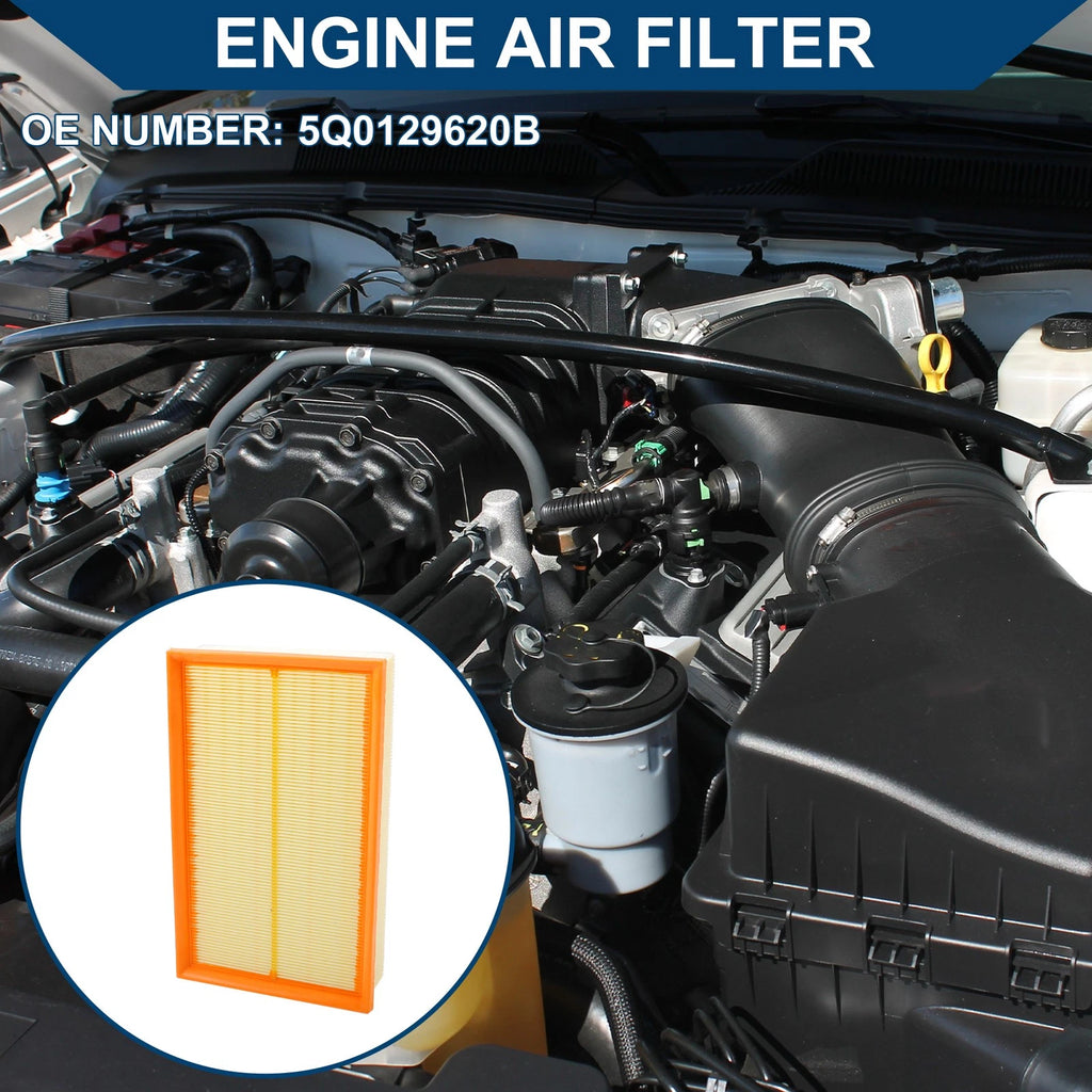 Engine Air Filter for Audi A3 1.8L 2.0L (2015–2020) Replacement OEM Fit